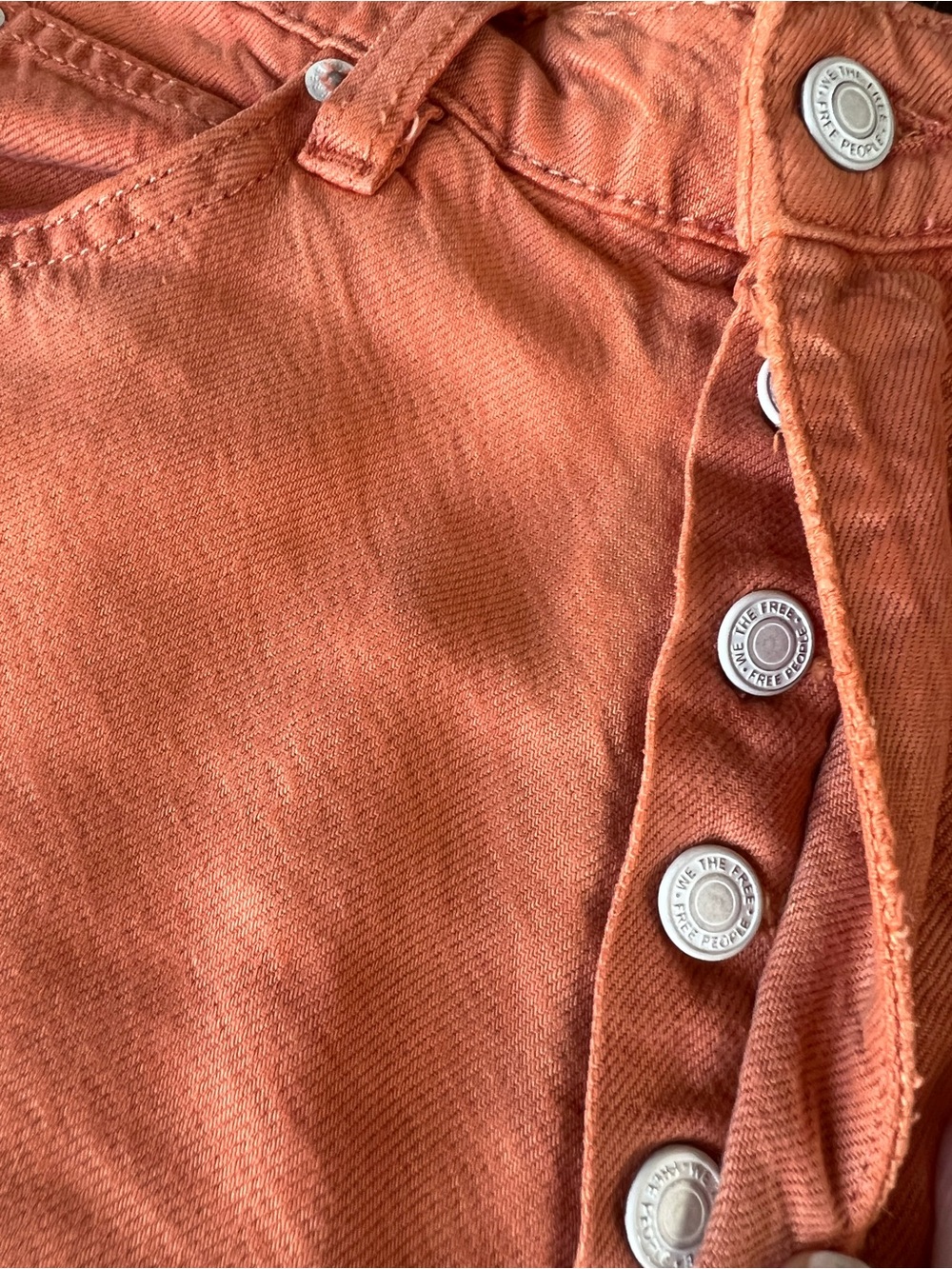 Free people We The Free NWT Old West Slouchy Jeans Women’s 29 Orange High Rise - Picture 6 of 16